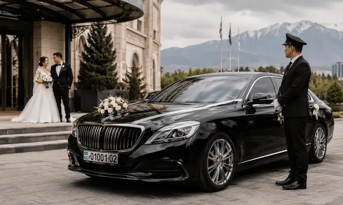 Автомобиль Imperial Auto для свадьбы в Алматы